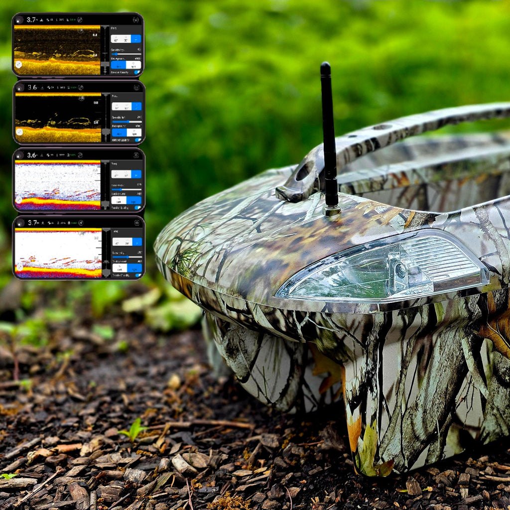 NDS Bait Boat Camo + Boat With Sonar