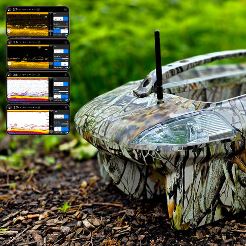 NDS Bait Boat Camo + Boat With Sonar