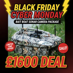 NDS Bait Boat Camo + Sonar + Connect Winch Cam + Samsung Tablet