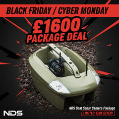 NDS Bait Boat Army Green + Sonar + Connect Winch Cam + Samsung Tablet